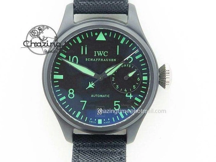 MIROTIME 0219 Packable Mark XVIII ‘TOPGUN SFTI’ Ceramic M+F Best Edition Black Dial on Green Nylon Strap 7048